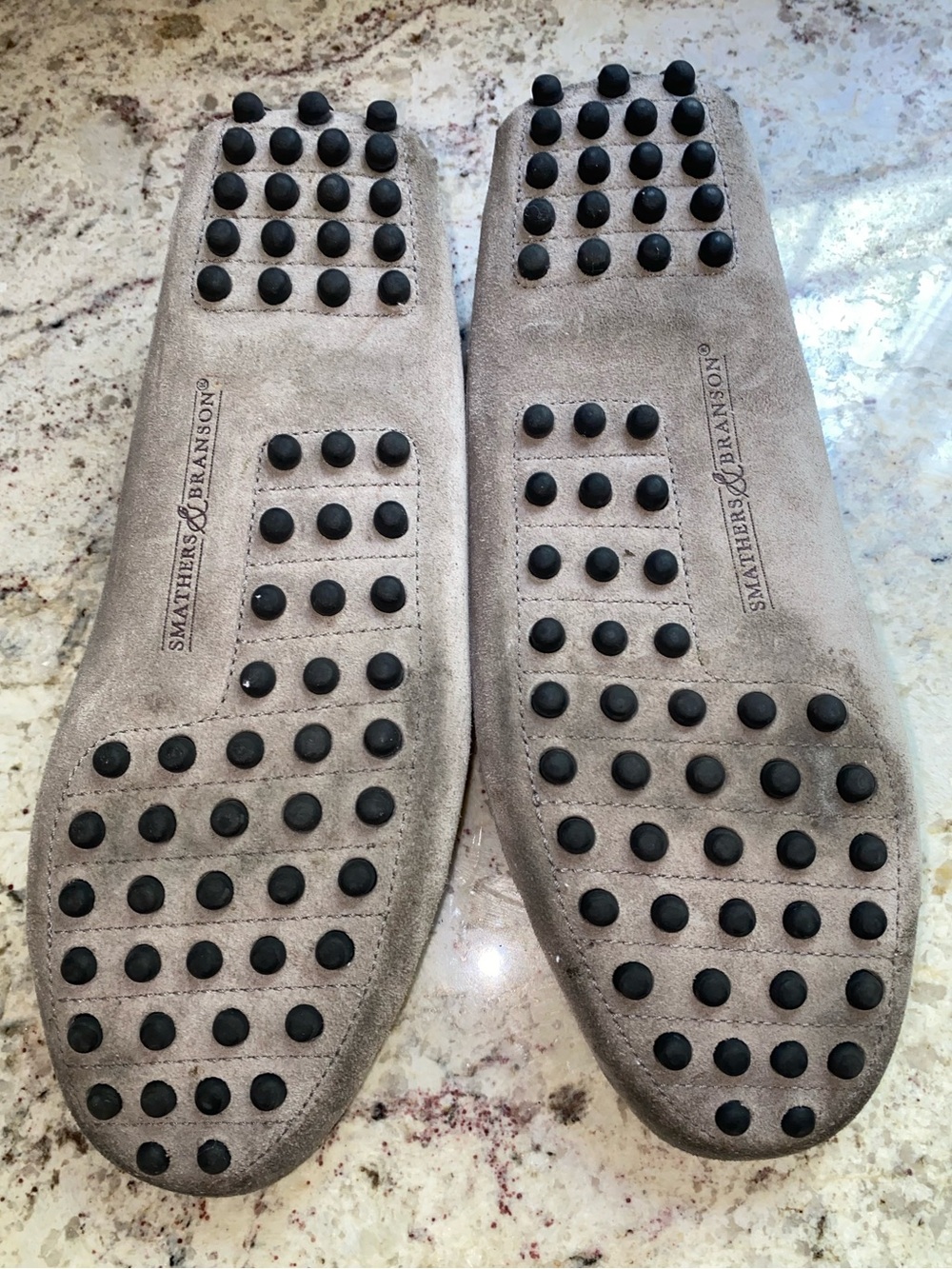 Smathers & Branson $245 Surcingle Driving Shoes Navy-Forest Smoke Suede 11 EUC - Picture 12 of 14